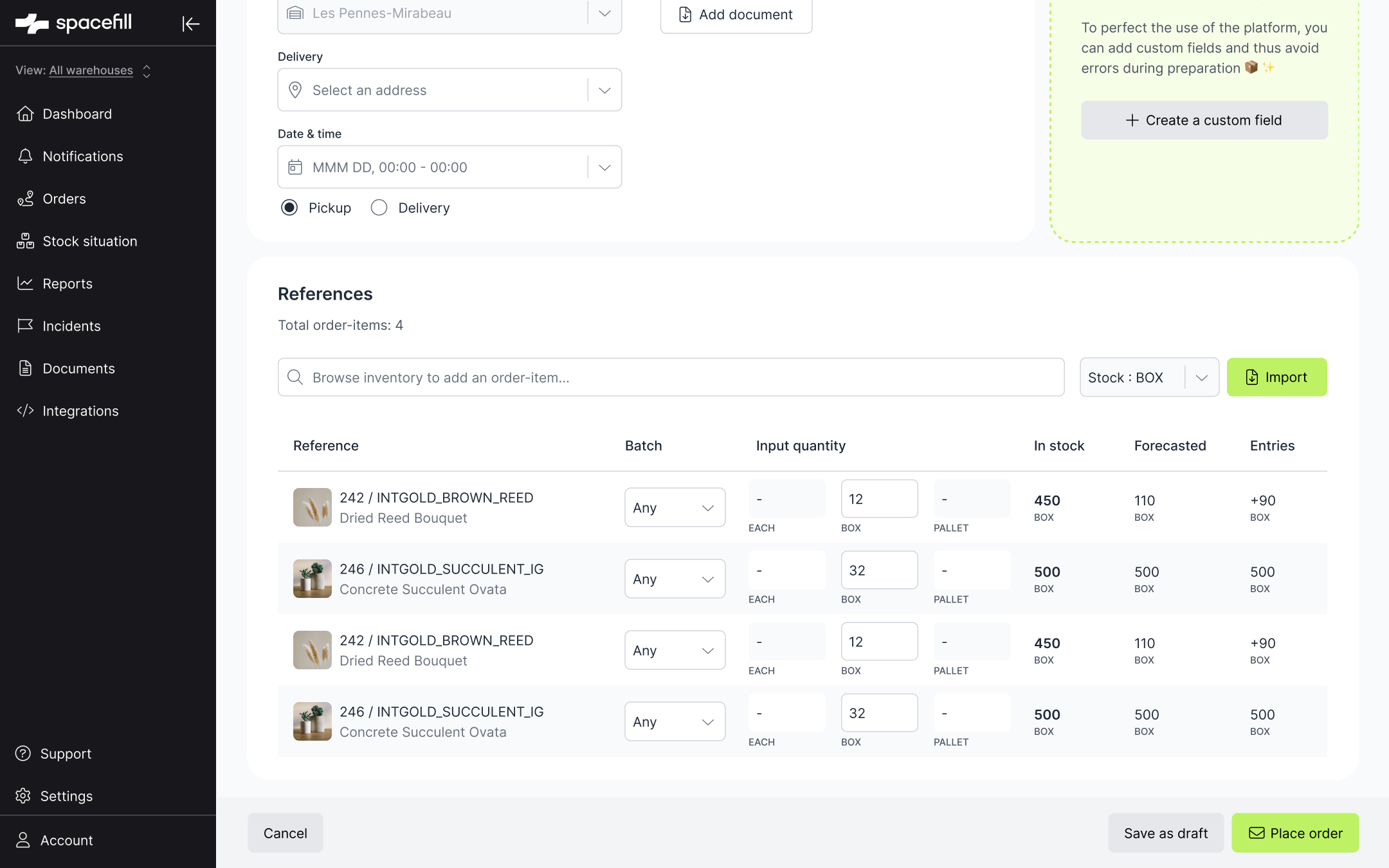 New exit order — references